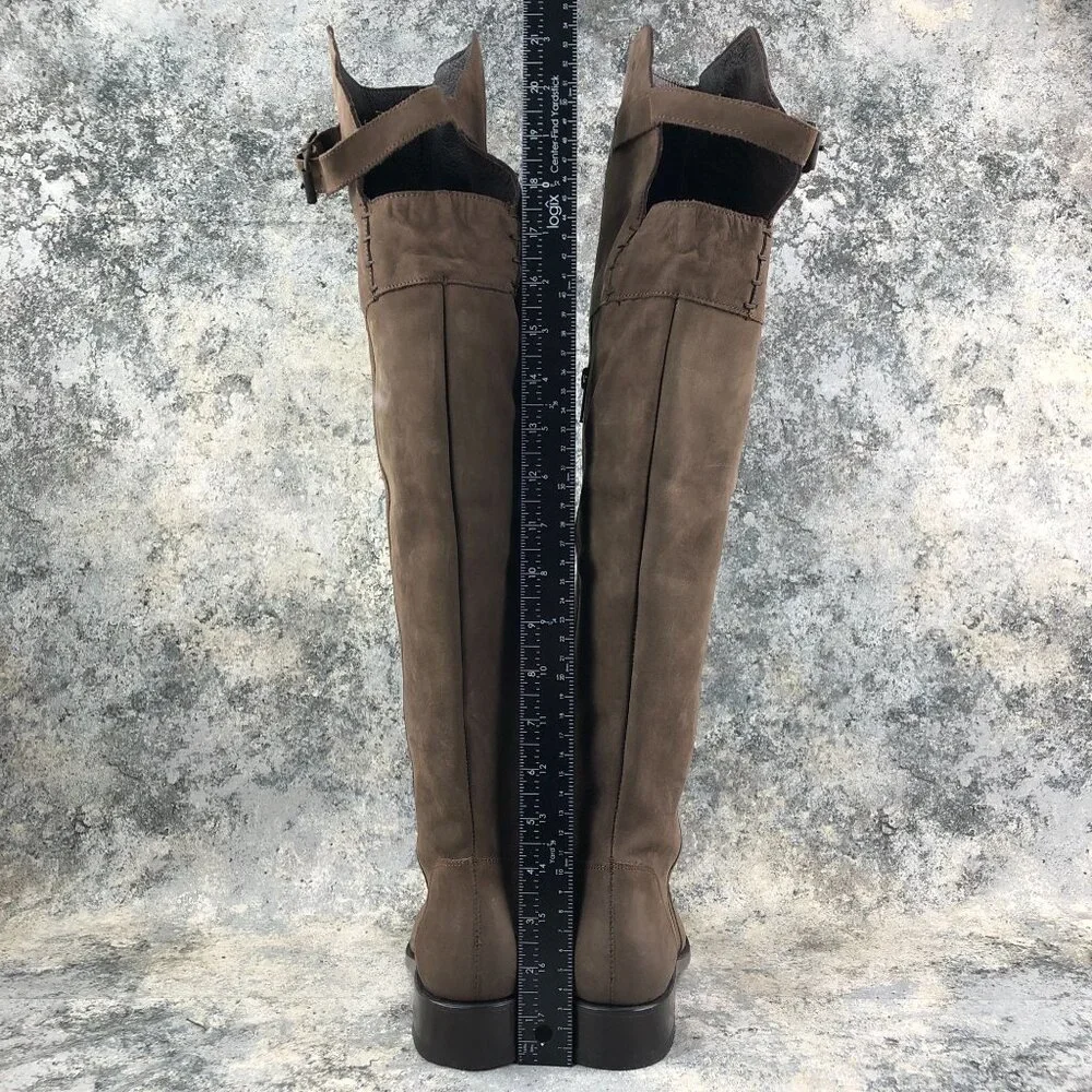 DV Dolce Vita Women's Size 6 Brown Leather Over The Knee OTK Tall Boots